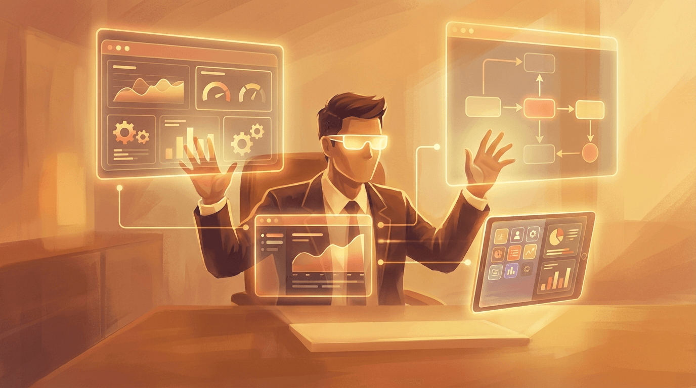 Business leader building internal tools with AI-generated code