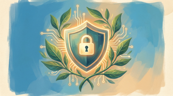 AI security governance framework protection concept illustration