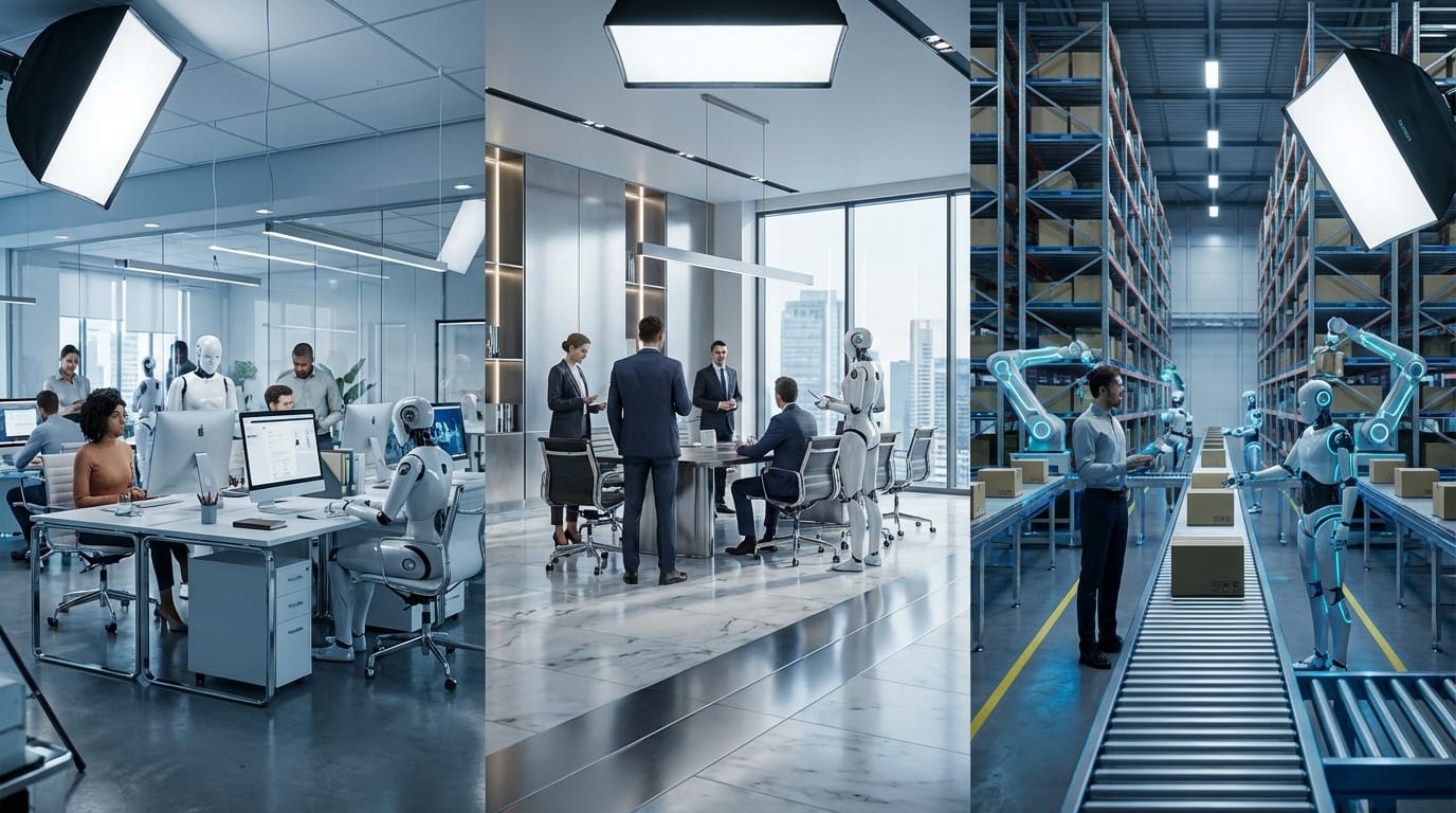AI agent platform deployed across three business environments: digital agency, B2B services, and e-commerce operations