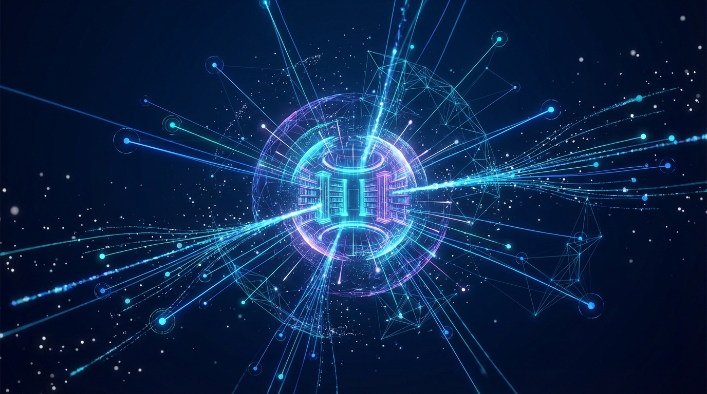 AI agent memory and knowledge architecture visualization