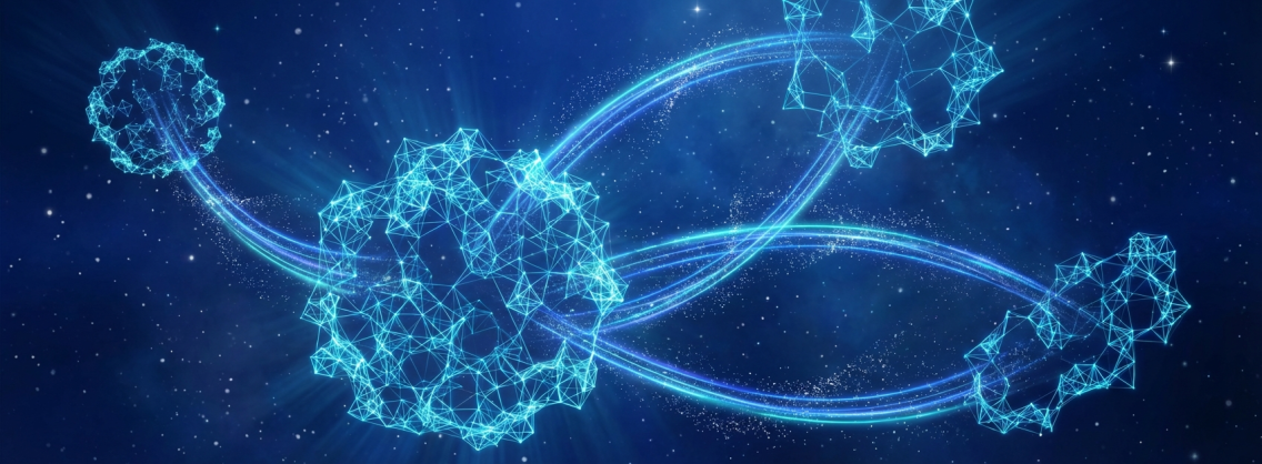 AI agent teams for business — production multi-agent system visualization