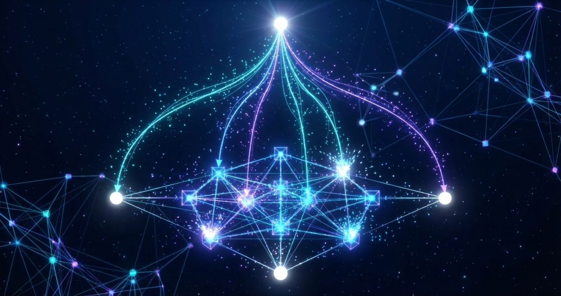 AI pipeline completion-triggered orchestration — single entry node cascading triggers through downstream stages