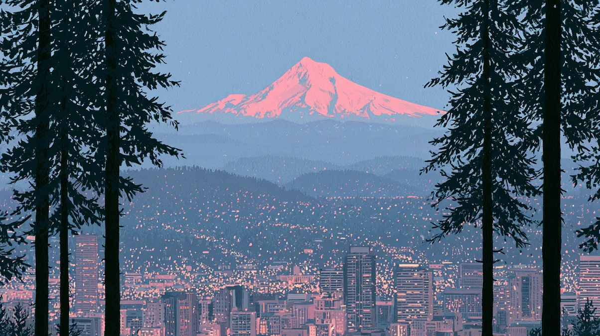 mt hood pastels